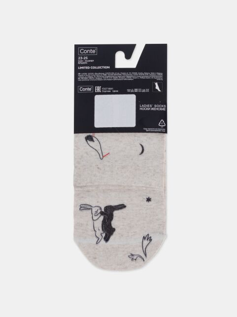 Носки из смесовой пряжи с хлопком и льном «Шчасце» - купить в интернет-магазине Conte