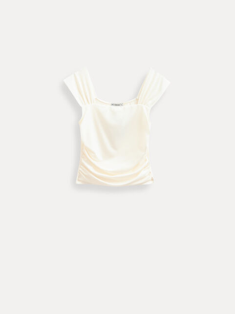 Топ с широкими бретелями и драпировкой LBL 3498 - купить в интернет-магазине Conte