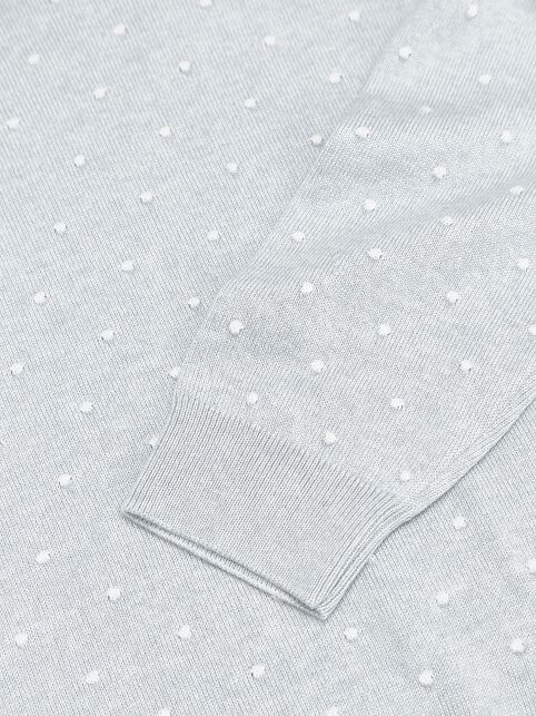 Джемпер с рисунком «в точки» из пряжи с хлопком и модалом LDK 24110 - купить в интернет-магазине Conte