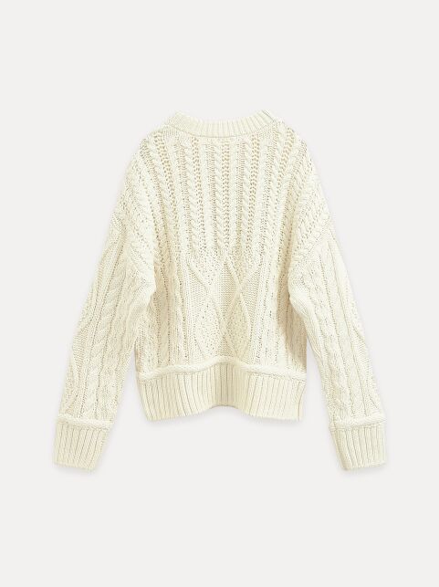 Джемпер с объёмным переплетением из пряжи с хлопком LDK 24140 - купить в интернет-магазине Conte