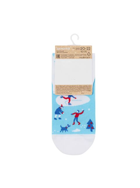 Носки с рисунком «Новогодние забавы» зимняя коллекция - купить в интернет-магазине Conte