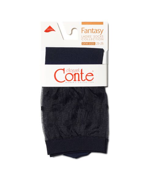 Удлиненные носки с прозрачным верхом FANTASY в горошек - купить в интернет-магазине Conte