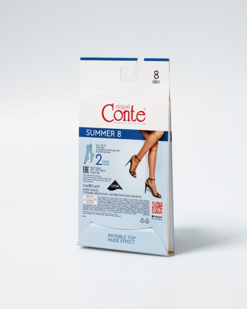 Прозрачные гольфы SUMMER 8 (2 пары) - купить в интернет-магазине Conte