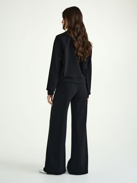 Прямые брюки широкого кроя с высокой посадкой и строчками по переду LBK 3121 - купить в интернет-магазине Conte