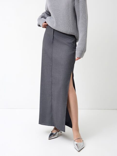 Джемпер свободного силуэта с отложным воротником стойкой LDK 24108 - купить в интернет-магазине Conte