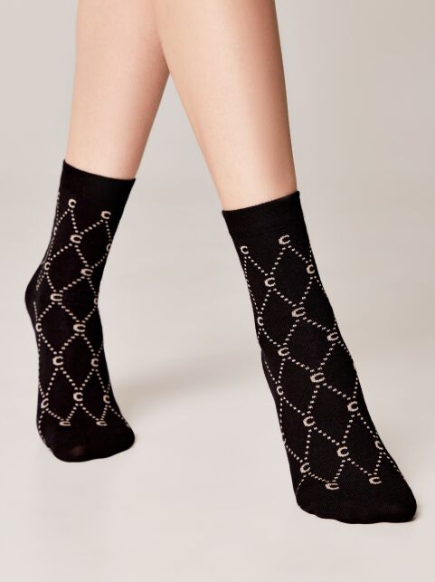 Хлопковые носки с отсылкой к логотипу бренда - купить в интернет-магазине Conte