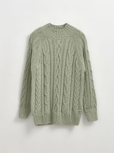 Фактурный джемпер с косами LDK 244 - купить в интернет-магазине Conte