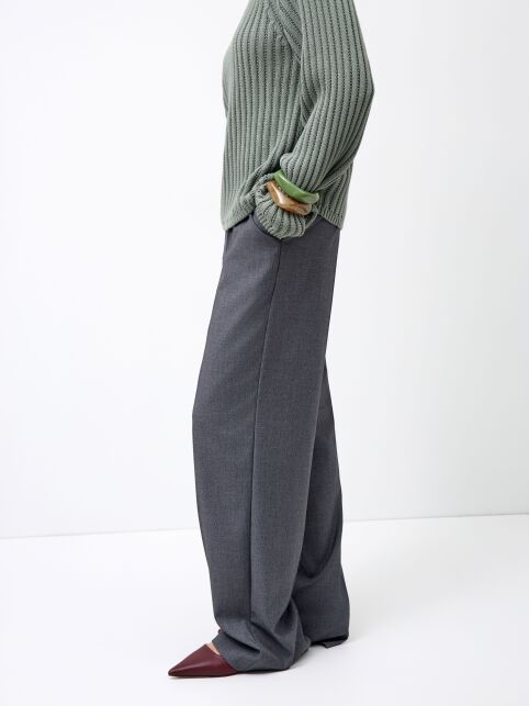 Джемпер объёмного силуэта из хлопковой пряжи LDK 24117 - купить в интернет-магазине Conte