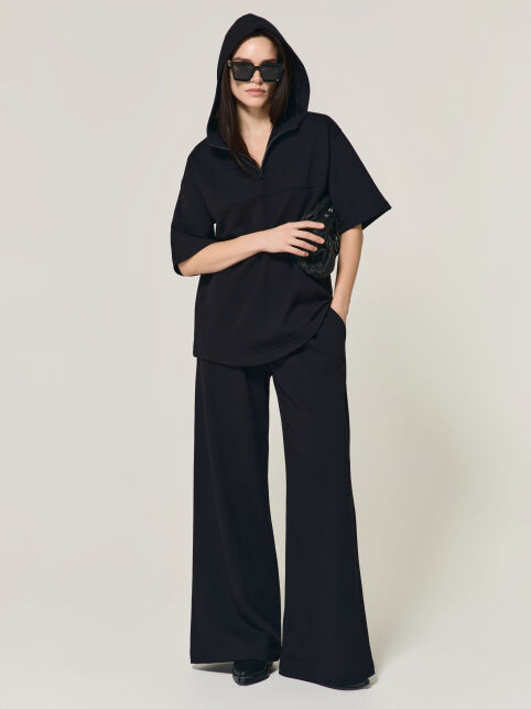 Туника из футера с капюшоном и фигурным низом LTH 3382 - купить в интернет-магазине Conte