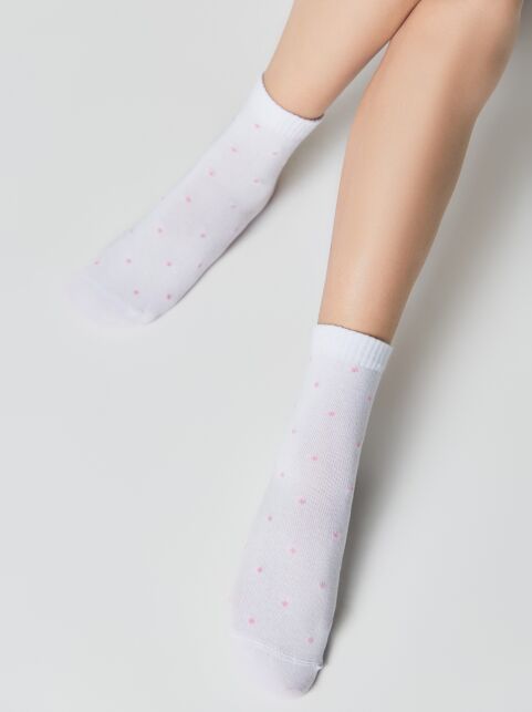 Носки из хлопка с декоративным 3D-пикотом “Love” - купить в интернет-магазине Conte
