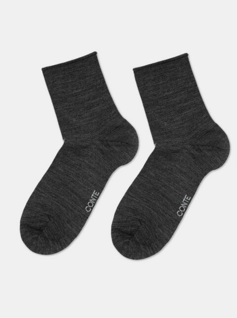 Удлиненные теплые носки с шерстью - купить в интернет-магазине Conte