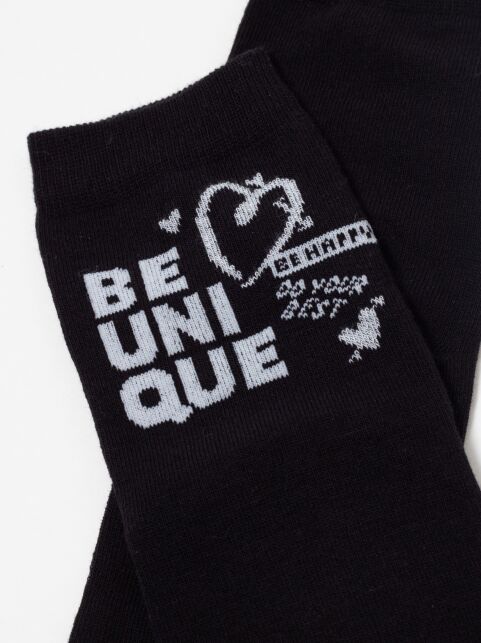 Хлопковые носки с рисунком “Be unique” - купить в интернет-магазине Conte