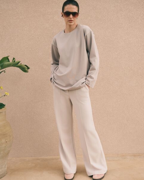 Лонгслив свободного кроя из хлопка LD 3142 Лонгслив свободного кроя из хлопка LD 3142 - купить в интернет-магазине Conte