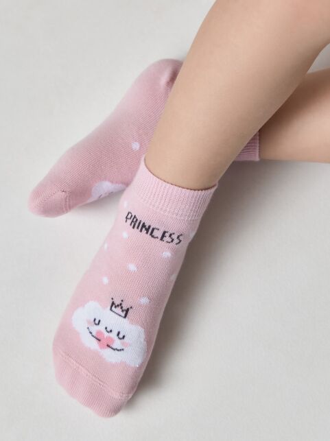 Хлопковые носки с рисунком “Princess” - купить в интернет-магазине Conte