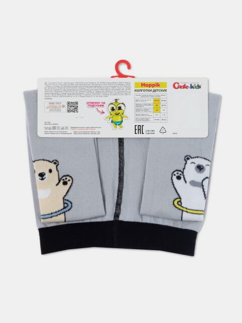 Хлопковые колготки с рисунком «Just have fun» Хлопковые колготки с рисунком «Just have fun» - купить в интернет-магазине Conte