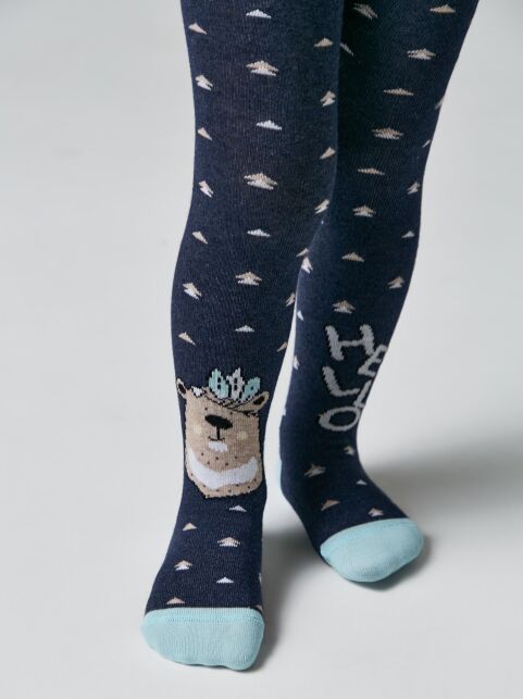 Колготки детские TIP-TOP (веселые ножки) темно-синий 478 Колготки детские TIP-TOP (веселые ножки) темно-синий 478 - купить в интернет-магазине Conte