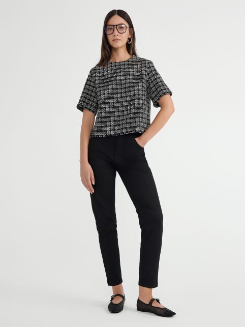 Классические черные джинсы mom из eco-friendly денима CON-665 - купить в интернет-магазине Conte