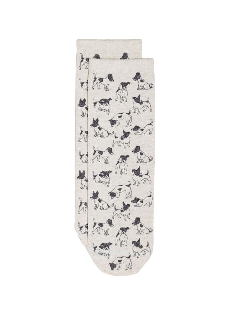 Носки со льном из лимитированной коллекции BEST FRIENDS «Джек-рассел-терьер» - купить в интернет-магазине Conte