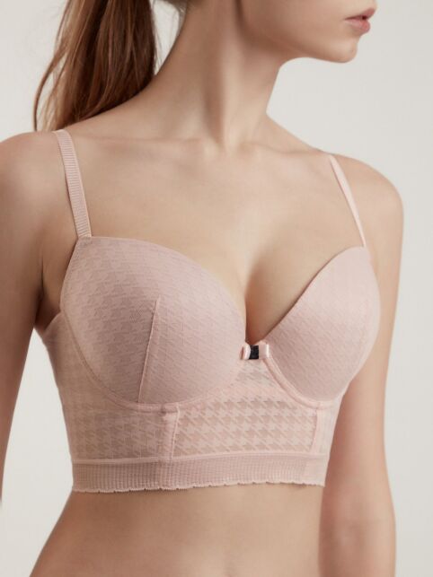 Бюстгальтер-бюстье в гусиную лапку Body Couture RB3116 - купить в интернет-магазине Conte