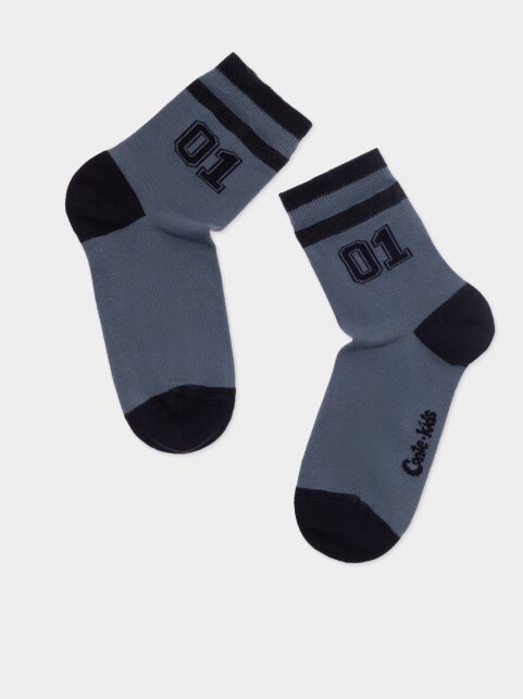 Хлопковые носки с рисунком “01” - купить в интернет-магазине Conte