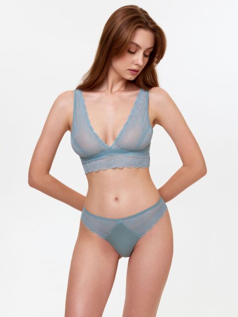 Бюстье с цветочным кружевом и прозрачной сеткой FLOWER LINE LBE 3175 - купить в интернет-магазине Conte