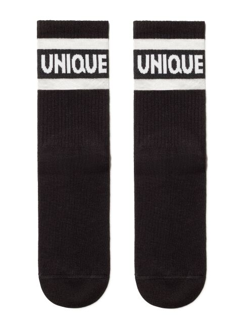 Удлиненные носки "Unique" с полосками из прозрачной сетки - купить в интернет-магазине Conte