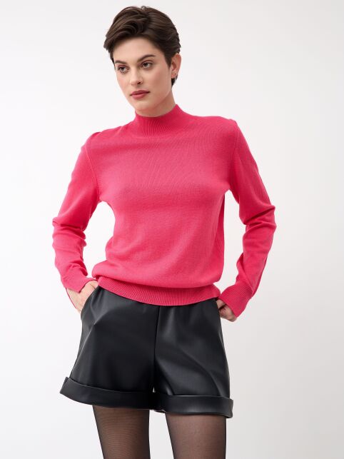 Джемпер из хлопка и модала с разрезами на манжетах LDK 24106 - купить в интернет-магазине Conte