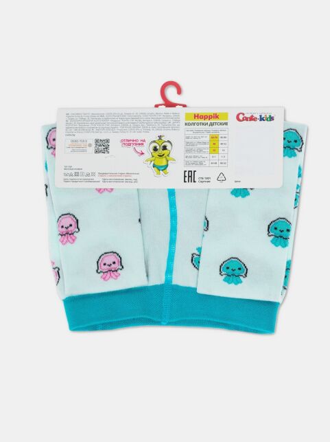 Хлопковые колготки с рисунком «Baby octo» - купить в интернет-магазине Conte