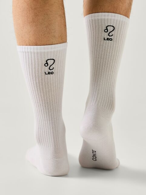 Удлинённые хлопковые носки с вышивкой «Лев» - купить в интернет-магазине Conte
