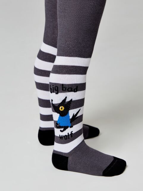 Хлопковые колготки с рисунком “Wolf” - купить в интернет-магазине Conte