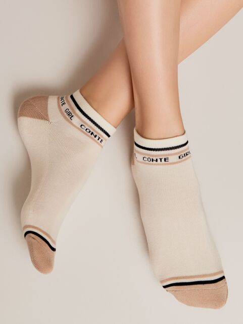 Короткие носки из хлопка с махровой стопой "Conte girl" - купить в интернет-магазине Conte