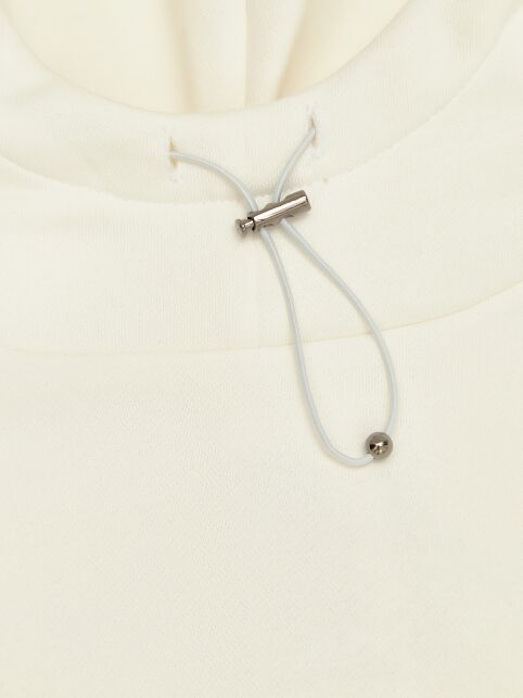 Укороченный джемпер из футера на флисе с капюшоном LD 3233 - купить в интернет-магазине Conte