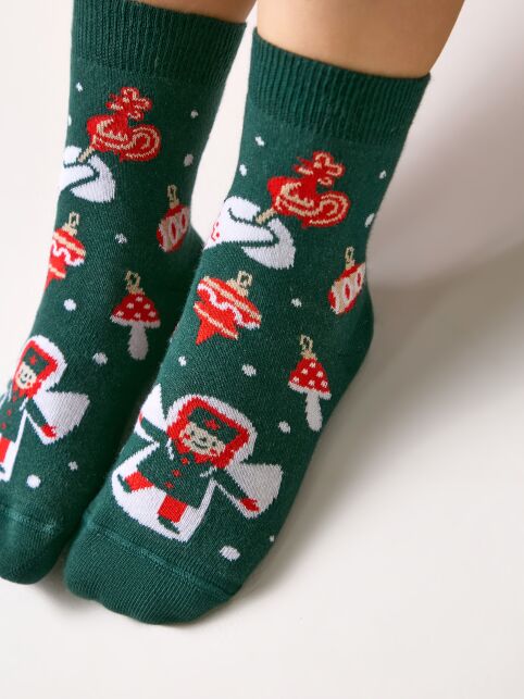 Носки с рисунком «Снежный ангел» зимняя коллекция - купить в интернет-магазине Conte