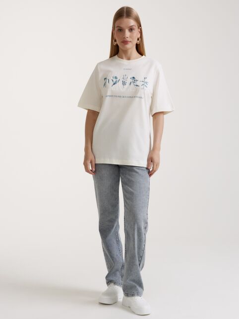 Футболка из хлопка с рисунком «Fiori» LD 3036 - купить в интернет-магазине Conte