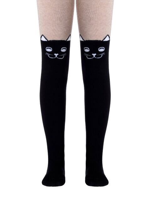 Колготки детские TIP-TOP черно-бежевый - купить в интернет-магазине Conte