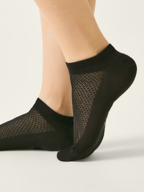 Ультракороткие носки с ажурной сеточкой и хлопком ACTIVE - купить в интернет-магазине Conte