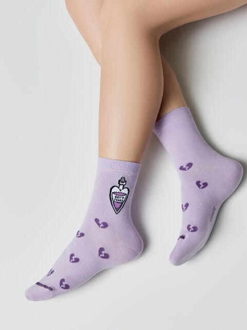 Хлопковые носки с рисунком «boy's tears» - купить в интернет-магазине Conte