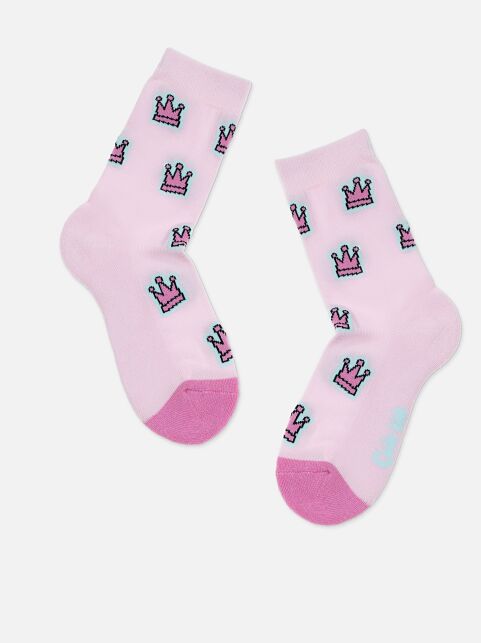 Хлопковые светло-розовые носки SOF-TIKI с махровой стопой - купить в интернет-магазине Conte