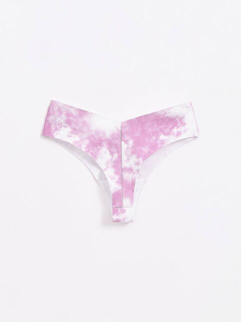 Бесшовные Трусы "бразилиана" с V-образной линией талии TIE DYE LBR 1749 - купить в интернет-магазине Conte