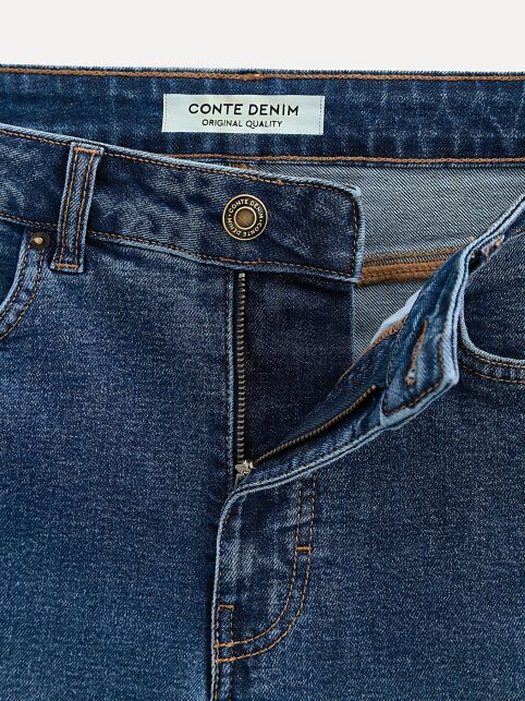Джинсы прямого кроя из eco-friendly денима CON-835 - купить в интернет-магазине Conte