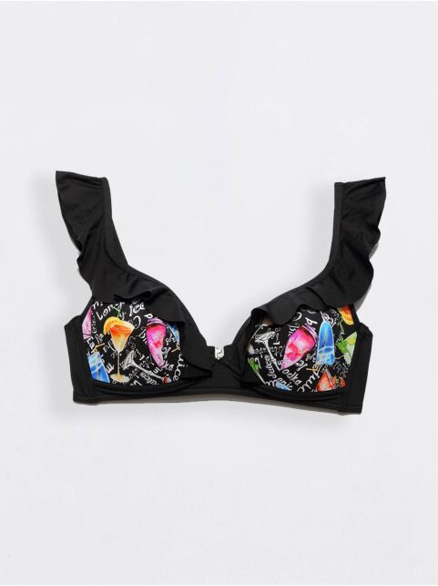 Лиф женский с уплотненными чашками MOJITO черный - купить в интернет-магазине Conte