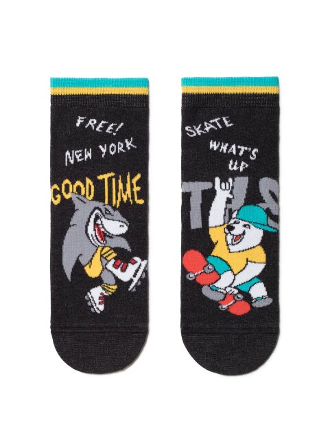 Хлопковые носки с веселыми рисунками "Веселые ножки", модель 479 - купить в интернет-магазине Conte