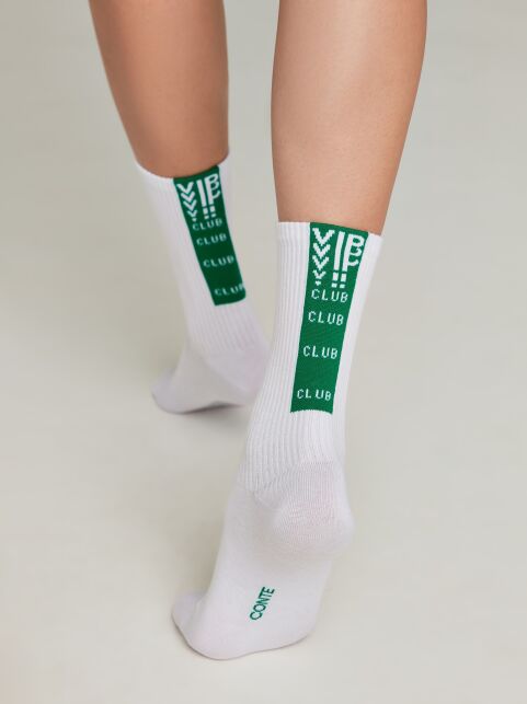 Удлиненные носки из хлопка в рубчик «Club» - купить в интернет-магазине Conte