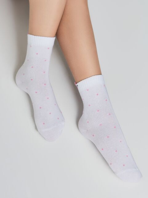 Носки из хлопка с декоративным 3D-пикотом “Love” - купить в интернет-магазине Conte