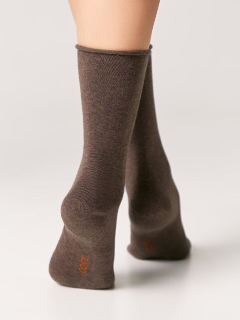 Удлиненные хлопковые носки без резинки - купить в интернет-магазине Conte