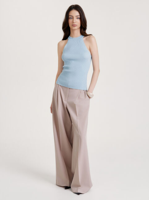 Топ прилегающего силуэта из пряжи с хлопком и модалом LDK2559 - купить в интернет-магазине Conte