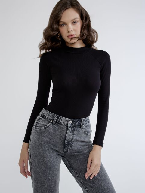 Боди в рубчик с рисунком tie-dye LBD 1844 - купить в интернет-магазине Conte