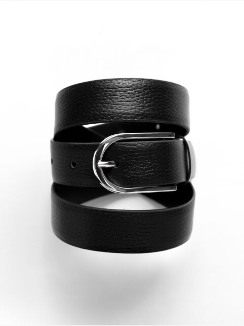 Чёрный ремень из натуральной кожи CONTE 1051 - купить в интернет-магазине Conte
