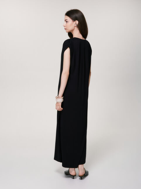Платье-макси из вискозы со сборкой на плечах LPL 3510 - купить в интернет-магазине Conte