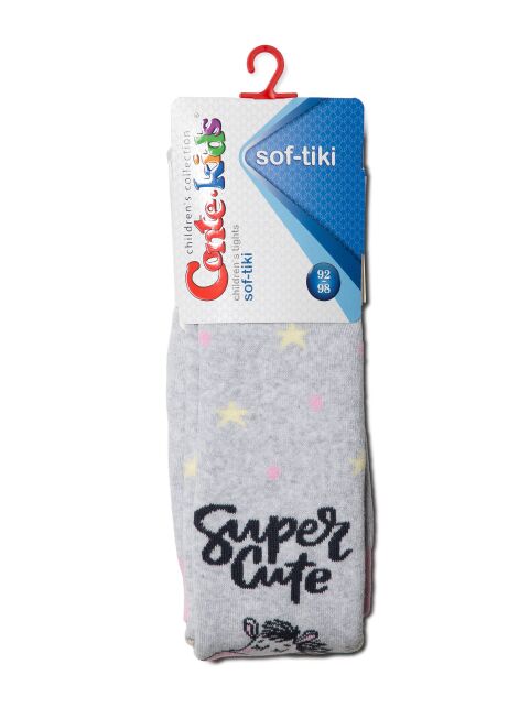 Колготки SOF-TIKI (махровые внутри) с рисунками, модель 521 - купить в интернет-магазине Conte